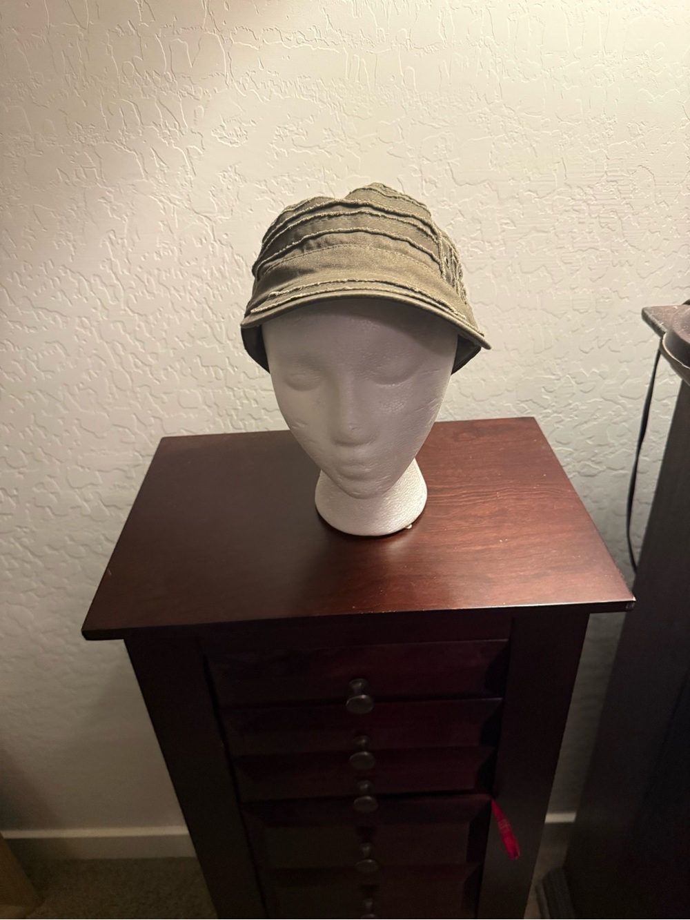 Casual Men's Army Green Canvas Cap